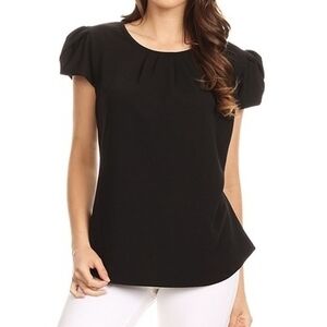 Elegant Black Women's Top